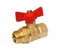 КРАНЫ ШАРОВЫЕ ГАЛЛОП 1/2", ВН/НР, ручка бабочка