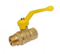 КРАНЫ ШАРОВЫЕ ГАЛЛОП 1/2", ВН/НР, ручка рычаг ГАЗ