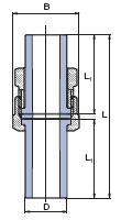РАЗБОРНОЕ СОЕДИНЕНИЕ EKOPLASTIK 20 mm