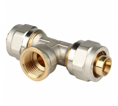 Тройник-переходник с внутренней резьбой