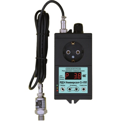 РДЭ-Универсал-Ст-2.5-ПП Реле давления воды с плавным пуском и выносным датчиком 4-20 мА для насоса