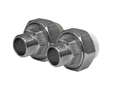 Муфта разъемная с наружной резьбой никелированная FDPlast