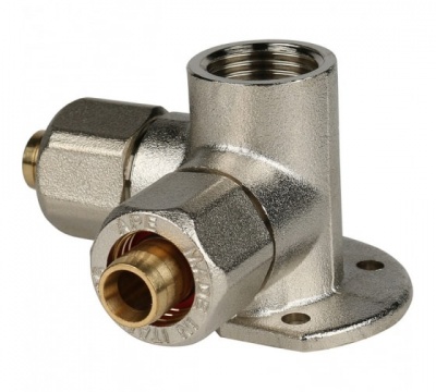 Тройник настенный с креплением